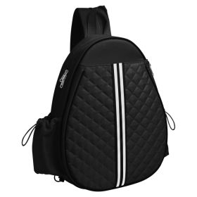 2 Color Options -- Pickleball Sling Bag For Men Women Waterproof Badminton Tennis Backpack With Wet Pocket Hidden Fence Hook Machine Washable