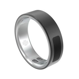 Smart Ring Health Tracker Fitness Ring Heart Rate Blood Oxygen Sleep Monitor Smart Ring For Men Women (Option: Black-12)
